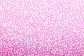 Red blood cells in blood smear, Wright-Giemsa stain, analyze by microscope, 400x