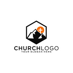 Church vector logo symbol graphic abstract template