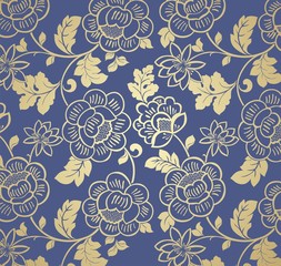 wedding card design, paisley floral pattern , India	