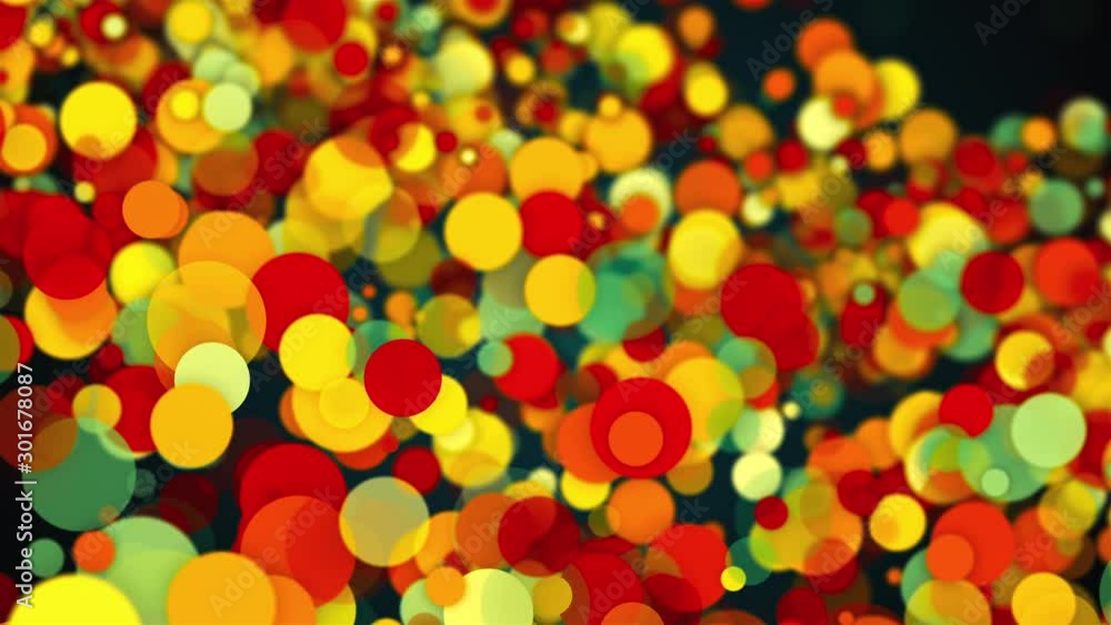 Aufkleber abstract backdrop with colorful transparent circles, spheres and particles. computer generated 3d re