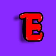 alphabetical typographic design. Illustration of typographic letters.