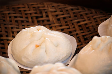 Steamed Bun are Fast food or Street food of Asian delicacies