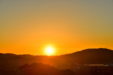 八ツ面山からの日の出
