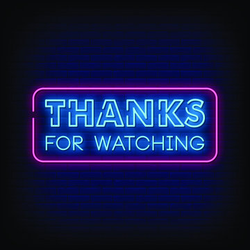 thank you for watching sign