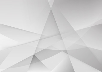Obraz premium White and grey background. Corporate technology modern design. Pattern style geometric. Abstract modern background used about technology or product presentation backdrop. Vector illustration.