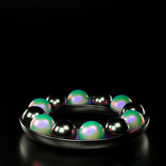 Elegant minimal background. 3d illustration, 3d rendering.