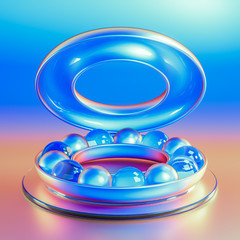 Elegant minimal background. 3d illustration, 3d rendering.