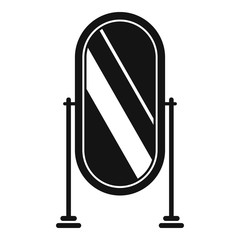 Home mirror icon. Simple illustration of home mirror vector icon for web design isolated on white background