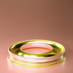 Elegant minimal background. 3d illustration, 3d rendering.