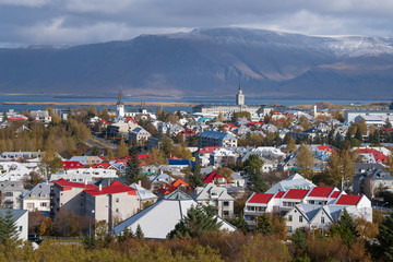 Scenery of Reykjavik in the autumn, Iceland