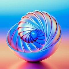 Geometric background. 3d illustration, 3d rendering.