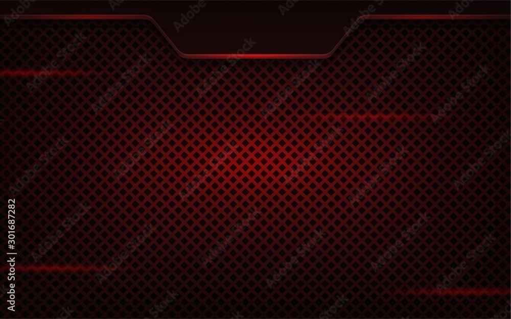 Poster dark red abstract realistic background vector template on square pattern with modern and elegant sty