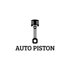 piston automotive logo vector illustration