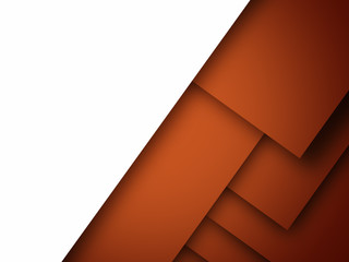  White and orange abstract square background 
