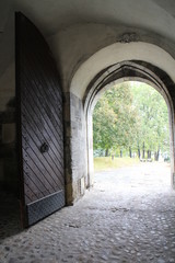 Corridor in Zvolen castle in baroque style, Zvolen, Slovakia