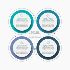 Business circle. timeline infographic icons designed for abstract background template milestone element modern diagram process technology digital marketing data presentation chart Vector