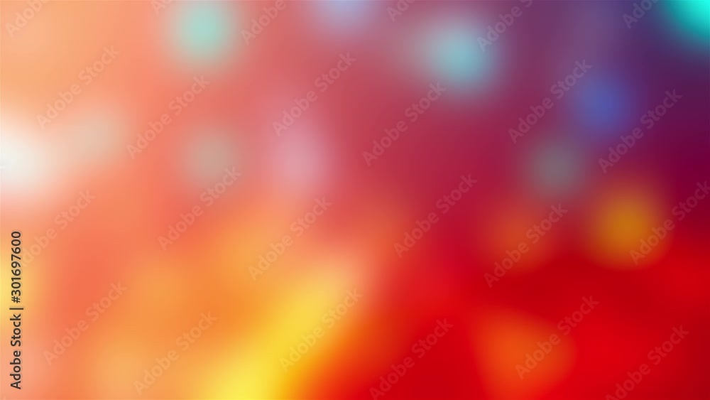Poster computer generated a soft translucent blurry backdrop. 3d rendering of defocused glowing spots