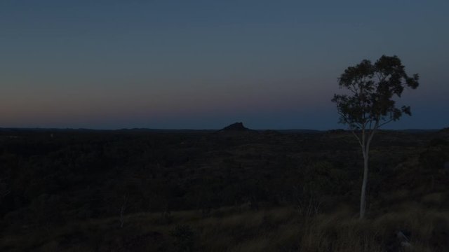 Sunrise time lapse in remote country