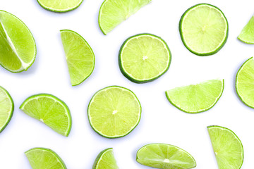 slices of lime and lime