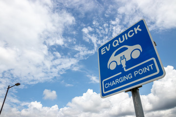 EV QUICK 電気自動車の充電表示
