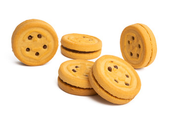 Fototapeta premium double cookie isolated