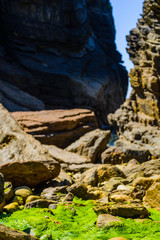 Incredible seascape on the Crozon Peninsula. Finister. Brittany. France