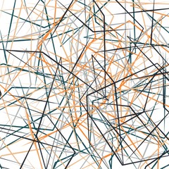 Obraz premium Abstract fractal background with various color lines. illustration technology.