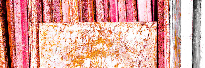 Fototapeta premium Rust metal surface texture, old weathered rusted corroded stained for backgrounds
