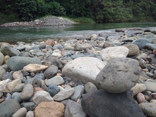 stones in the river