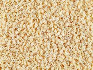 Vermicelli in asterisks yellow color. Top view. Texture and background.