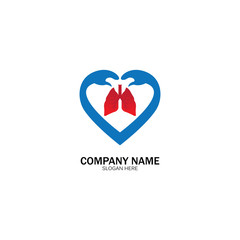 lung health and care logo template,emblem,design concept,creative symbol,icon,vector illustration.