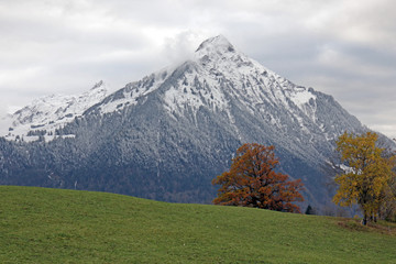 Niesen im Winter, Alpen, Schweiz