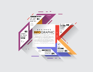 Abstract infographics template. Vector illustration