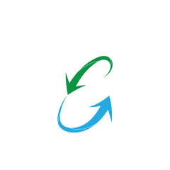 Obraz premium Arrows vector illustration icon Logo Template design