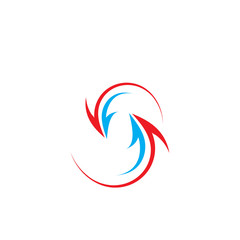 Obraz premium Arrows vector illustration icon Logo Template design