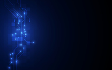 abstract circuit networking blockchain concept background
