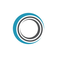 circle logo and symbols TEMPLATE Vector ILLUSTRATION