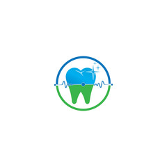 Dental logo and symbols template icons app