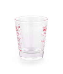 Empty measuring cup isolated on white background