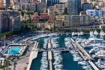 Port Hercule boat harbour, Monte Carlo, Monaco, France