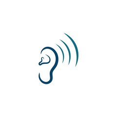 ear logo and symbols vector app icons