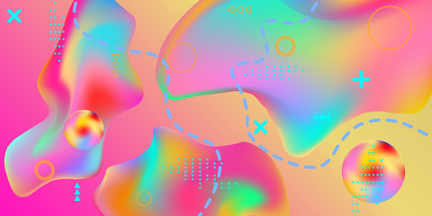 Fototapeta premium Summer sound poster.