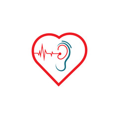 ear logo and symbols vector app icons