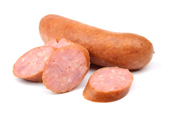 Sausage isolated on white background