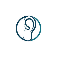 ear logo and symbols vector app icons