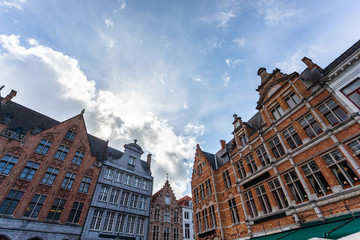 Grote Markt square in Brugge, Belgium