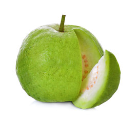 Guava fruit isolated on the white background