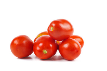 Fresh tomatoes isolated on white background