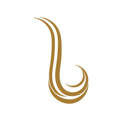 hair logo and symbol design vector template