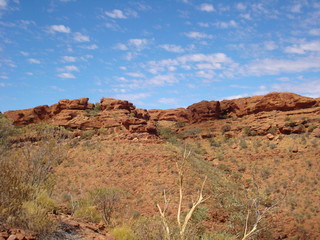 Fototapeta na wymiar Schluchten und Felsen im Outback in Western Australia